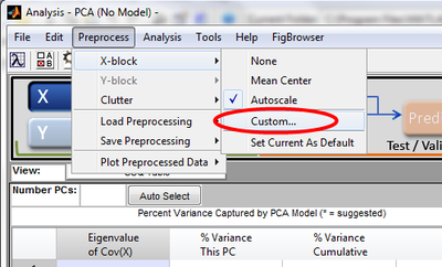 Analyisis Preprocessing Menu